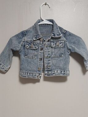SHEIN Light Blue Kids Denim Jacket